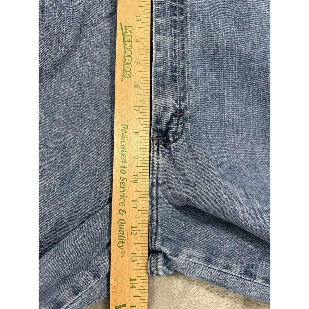 Lee Womens Jeans 16 Short Relaxed Straight Leg High‎ Rise Stretch Light Wash